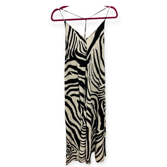 H&M Black and White Zebra Maxi Dress sz medium - Picture 4 of 5